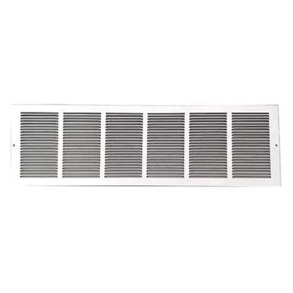 4Mjr9 Return Air Grille, 9.75 X 31.75, White, Steel，Replacement for Zoro