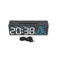 thumbnail image 5 of AFQH USB Powered Multifunctional Alarm Clock with Temperature and Date Display, 5 of 11