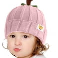 thumbnail image 2 of DHFJKG Winter Girl Boy Knitted Hat Pumpkin Shape Textured-Knit Insulated Beanie For Cold Weather Kids Child Soft Hats, 2 of 4