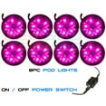thumbnail image 2 of LEDGlow 8pc Pink LED Pod Motorcycle Lighting Kit, 2 of 8
