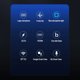 thumbnail image 2 of Transmisor FM Compatible Con Dientes 5.0 PD 20W QC3.0 Reproductor MP3 Manos Libres Radio Azul, 2 of 7