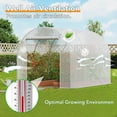 thumbnail image 4 of Jane Stone Premium Greenhouse for Outdoors, 10'x 7'x 7' Walk-in Tunnel Greenhouse with Watering System Heavy Duty Portable Green House Protect Gardening Plants 1 Zipper Mesh Door,White, 4 of 6