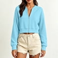 thumbnail image 6 of jjayotai Womens Zip up Sweatshirts Jackets Long Sleeve Casual Loose Outwear with Pockets, 6 of 6