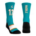 thumbnail image 4 of Unisex Rock Em Socks Jaylen Waddle Miami Dolphins 3-Pack Crew Sock Set, 4 of 4