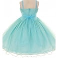 thumbnail image 3 of Dreamer PePi Double Spaghetti Strap Tulle Rhinestone Easter Big Girls Flower Girl Dress Coral 16 (C03B31), 3 of 4
