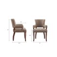 thumbnail image 3 of Fabric Upholstered Side Chairs,INCLAKE Solid Wood Kitchen Dining Room Chairs with Nailheads Solid Wood Legs-Brown, 3 of 7