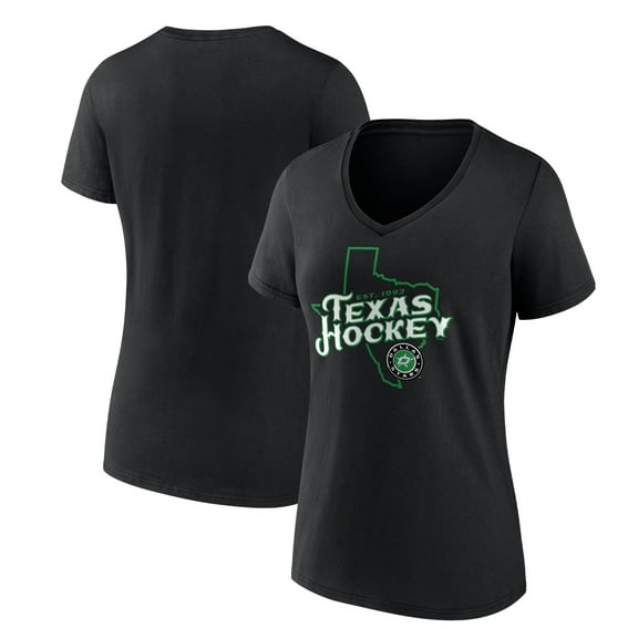 Women's Black Dallas Stars Represent V-Neck T-Shirt