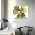 thumbnail image 4 of Nawypu Robert Emmet Co. Lucky 4 Leaf Clover Ireland Wall Hanging Gold Lucky Shamrock Plated Pewter Irish Blessing Wall Decor, 4 of 5