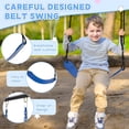 thumbnail image 4 of Richryce 2 Seats Swing Sets for Backyard, Play Structure Outdoor for Kids, 1 Saucer Swing and 1 Belt Swing, Holds Over 440lbs, 4 of 9