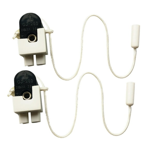 Gymnture 2pcs Pull Chain Cord Switch for Ceiling Fan Light