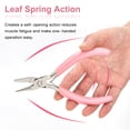thumbnail image 4 of 13cm Pink Flat Nose/Round Nose Pliers with Non-slip Handle Wire Working Bending Pliers for DIY Jewelry Making, 4 of 6