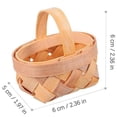 thumbnail image 2 of Mini Woven Baskets with Handles - 8PCS Rustic Seagrass Baskets for Party Favors, Crafts, Home Decor, 2 of 5