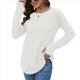 thumbnail image 2 of Blusas de Otoño de Moda para Mujer, Camisas de Larga Extragrandes con Agujeros para los Pulgares, Ropa Informal de Cuello Redondo, Corte Holgado, Ropa de Moda. XXL, 2 of 7