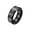 Black, variant on Unisex Tungsten Steel 8MM Creative Hunting Camouflage Pattern Inlay Ring Beveled Edges Comfort Fit Statement Wedding Band Silver Size 9