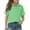Green, variant on CCRFTGI Polo Shirts for Girls Summer Classic Fit Print Uniform Top Golf Tennis Collared Polo Shirts Fashion Short Sleeve Tops Black 110