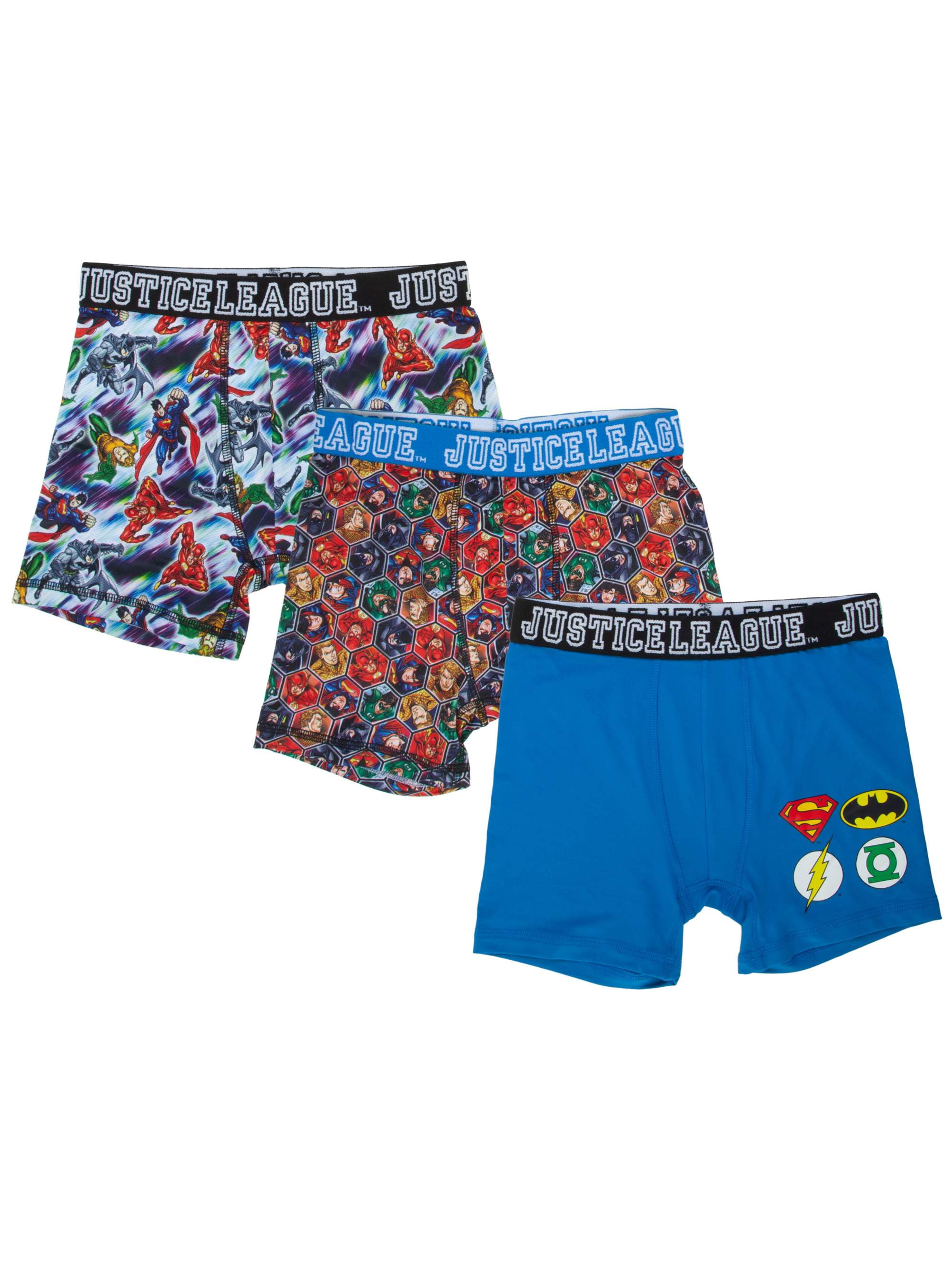 M 8 or L 10 S 6 New Boys Underwear DC Justice League 3 pack boxer briefs XS 4 
