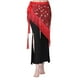 thumbnail image 1 of Bufanda de danza del vientre Sunnimix Cintura Cadena Cadera con Borlas Lentejuelas Color Rojo, 1 of 8