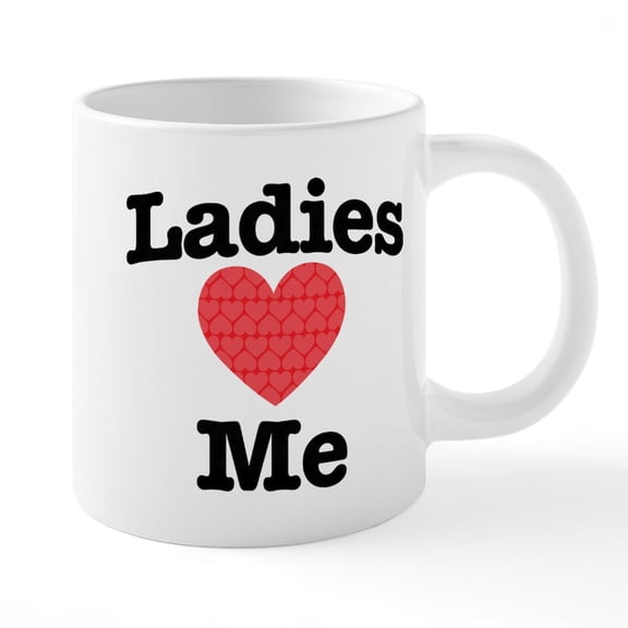 CafePress - Ladies Heart Me - 20 Oz White Ceramic Mega Mug