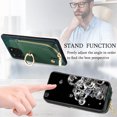 thumbnail image 6 of Nalacover Case for Samsung Galaxy S20 Ultra Wallet Case with Card Holder & Zipper Pocket, 360° Rotation Ring Kickstand Premium PU Leather Cover, Shockproof Magnetic Button Flip Stand Phone Case,Green, 6 of 9