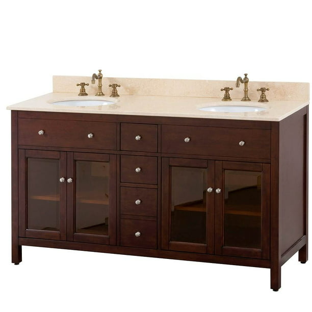 Lexington 60 In Double Sink Vanity W, Granite Vanity Double Sink Tops