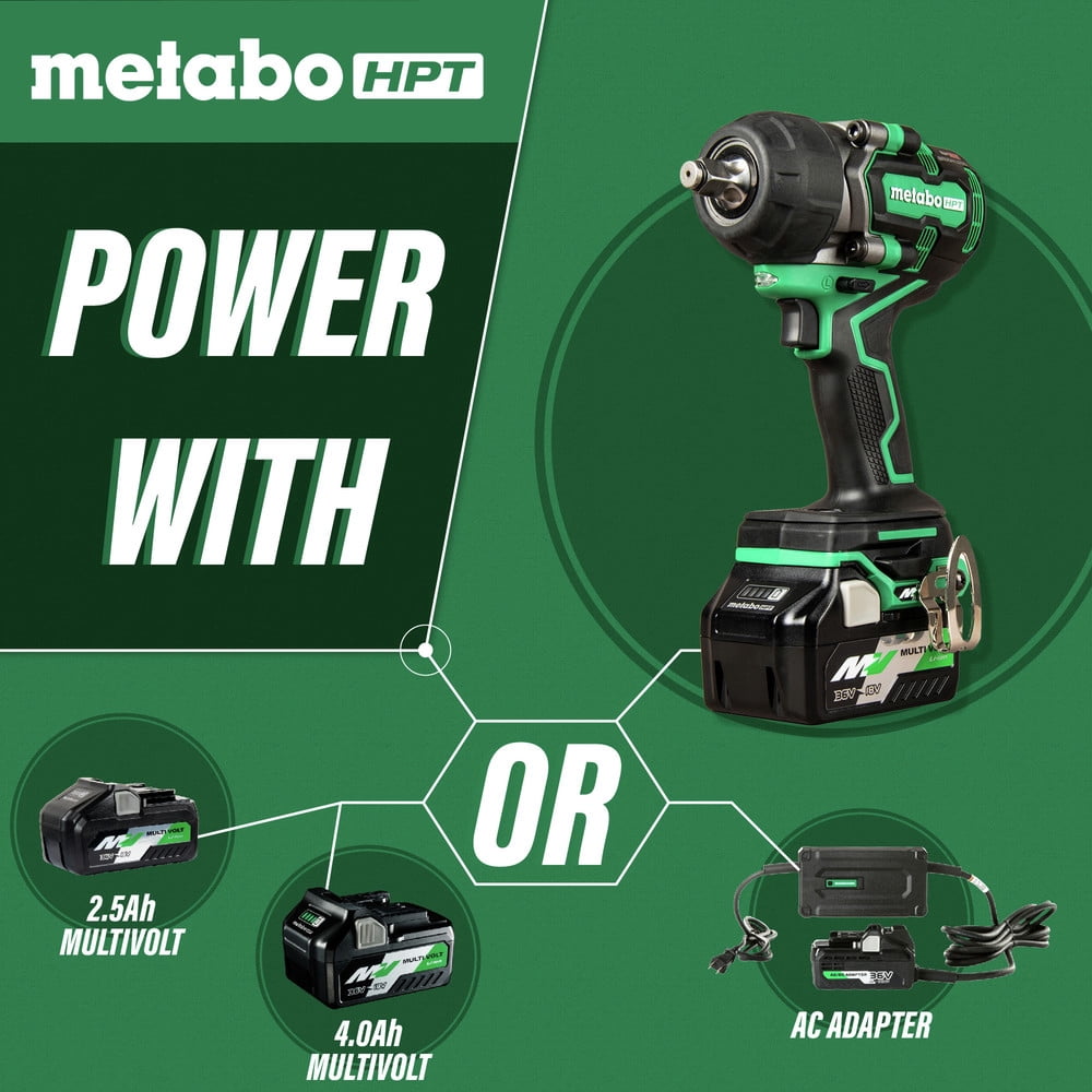 MultiVolt 36V Brushless Lithium-Ion 1/2 in. Cordless Mid-Torque Impact Wrench Kit with 2 Batteries (2.5 Ah)