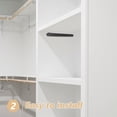 thumbnail image 4 of HAMPPLIES 1 Set of Cabinet Drawer Track Guide in Black Plastic for Home Improvement, 4 of 7