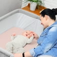 thumbnail image 5 of Sweet Jojo Designs Deer Floral Pink Taupe and White Baby Bassinet Fitted Sheets 2 Piece Set, 5 of 6