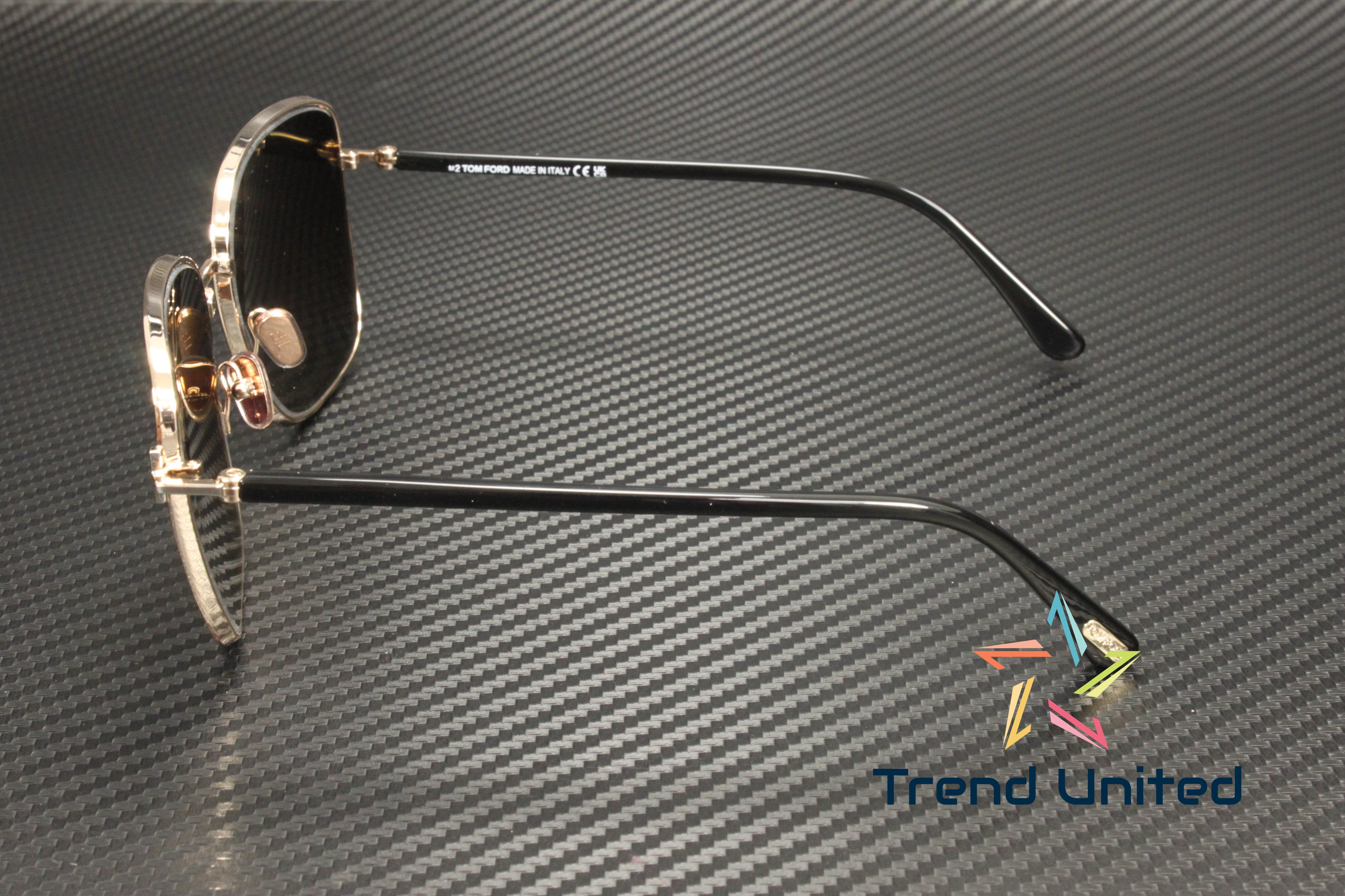 NEW TOM FORD SUNGLASSES, TOM FORD WOMEN ROSE GOLD TF1029 28D, FT1029/S 28D Tom Ford FT1029 28D Metal Rose Gold Smoke Polarized 57mm  main image 4