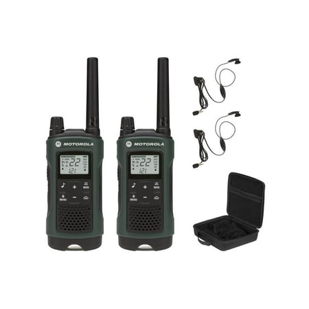 Motorola - Solutions TALKABOUT T465 Two Way Radio - 2 Pack - Dark Green