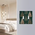 thumbnail image 5 of Elegant Christmas Trees Light Switch Cover Electrical Outlet Cover Replaceable Wall Plates 2-Gang, 5 of 8