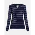 thumbnail image 6 of Scenario Women's and Women's Plus Rib Henley with Long Sleeves, Sizes XS-4X, 6 of 6