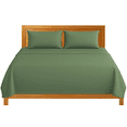 thumbnail image 1 of Sábanas King Size Lisas We2 Dream 100% Algodón Color Verde Moss 4 Piezas, 1 of 10
