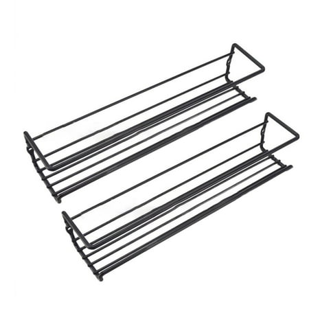 

Xubond Shoe Rack Rack Organiser 2/4Tier Shelf Storage Racks Wall Mounted For Kitchen Cabinet Pantry Door Kitchen Essentials Clothes Rack