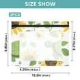 thumbnail image 3 of Lovely Turtles Sunflowers and Leaves 3-Ring Binder Pouches A4 Size Zipper Pocket File Storage 2 Packs, 3 of 6