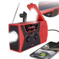 thumbnail image 1 of Solar Powered Hand-crank Radio With Bright Flashlight 2000mah Power Bank, Emergency-radio, 1 of 5