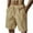 Khaki, variant on JIUKE Cotton Linen Shorts for Men Low Waisted Lounge Shorts Drawstring Lightweight Casual Summer Beach Shorts