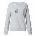 thumbnail image 3 of Gibobby Sudadera de mujer Sudaderas de Halloween para mujer camisetas de otoño y día festivo con cuello redondo(Gris,G), 3 of 4
