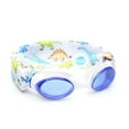 thumbnail image 1 of SPLASH SWIM GOGGLES with Fabric Strap - Blues & Greens Collection- Fun, Fashionable, Comfortable - Adult & Kids Swim Goggles - DINO, 1 of 4
