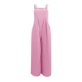 thumbnail image 3 of NECHOLOGY Combinaison en Denim à Manches Courtes pour Femmes, Rose, Taille m, 3 of 5