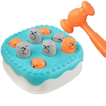 

XCVBTZQG Whack Mole Game Toy For Todddlers Interactive Cake Shape Wack Mole Toys Toddler Pounding Toy For Hand Eye Co Ordination Development Brand design(Clearance)