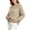 *Khaki, variant on Women's Crewneck Cable Knit Sweater,Loose Puff Long Sleeve Cropped Pullover Jumper ,Women's Plus L