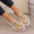 thumbnail image 5 of Miluxas Women's Soft Walking Platform Mule, Casual Slip-On Shoes, Lightweight, Comfortable, Stylish Everyday Footwear Khaki 7(39), 5 of 7