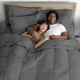 thumbnail image 3 of Bare Home Microfiber 7-Piece Gray and Gray Bed in a Bag, Full XL, 3 of 4