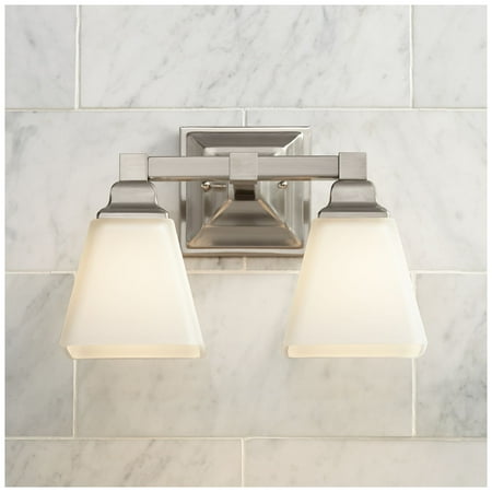 Light Bathroom Fixture Fixture - Regency Hill Wall Light Satin Nickel Hardwired 12 3/4