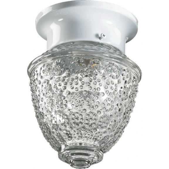 3305-6-6 Quorum Lighting Acorn - 1 Light Flush Mount in style - 5.25 inches wide by 7.25 inches high