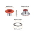 thumbnail image 2 of Uxcell 300set Grommets Kit Metal Eyelets 4.5mm 3/16" Hole Tiny Grommet for Shoes Clothes Belt Tag Orange, 2 of 6