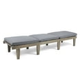 thumbnail image 5 of Outdoor Acacia Wood Chaise Lounge with Cushion, Grey,Dark Grey, 5 of 9