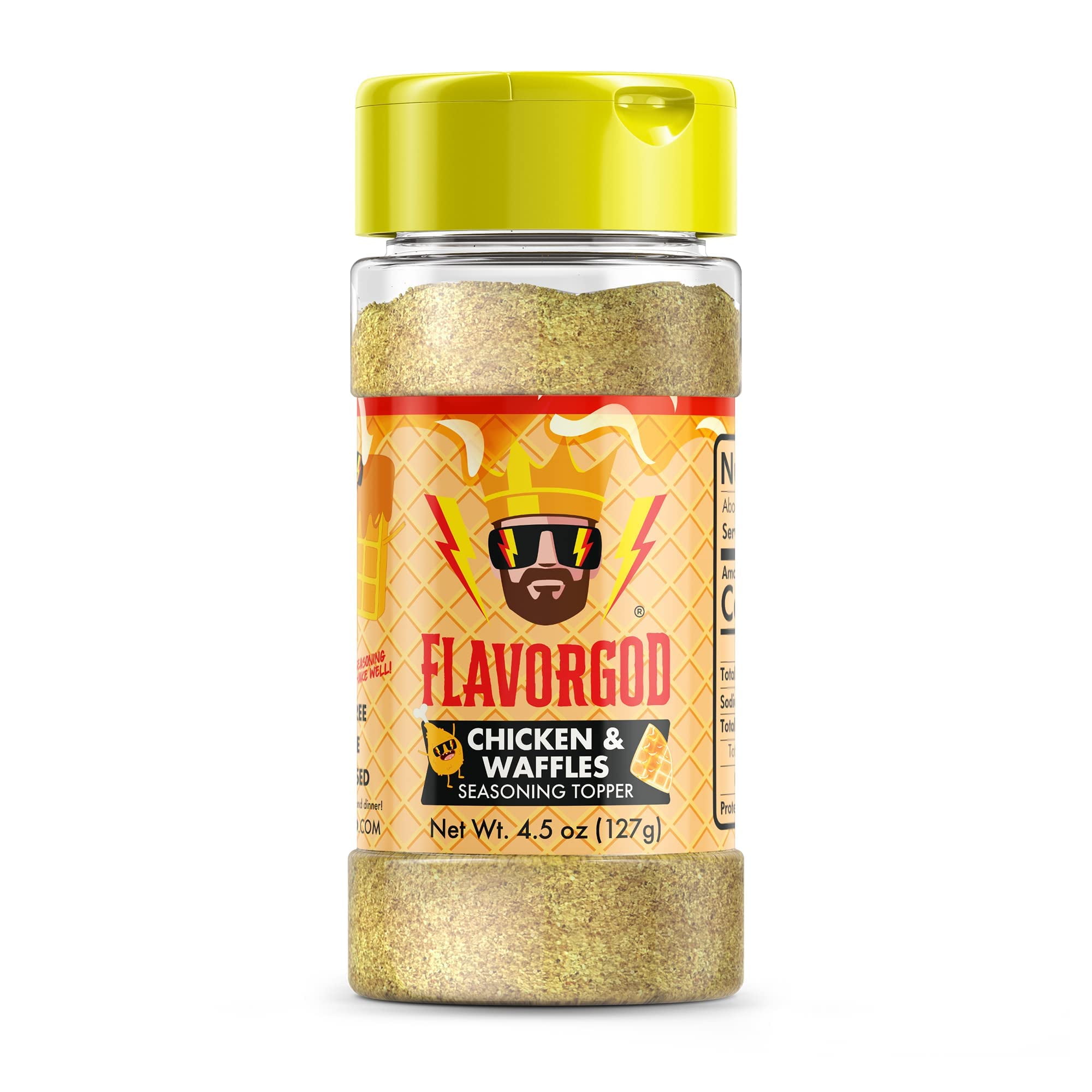 Chicken & Waffles Seasoning Topper Mix by Flavor God Premium All Natural & Healthy Spice Blend