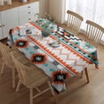 thumbnail image 2 of Rectangle Waterproof Tablecloth 60×84 Inch,Bohemian Style Reusable Indoor/Outdoor Durable Table Cover for Party Kitchen Dinner Room Decor, 2 of 4