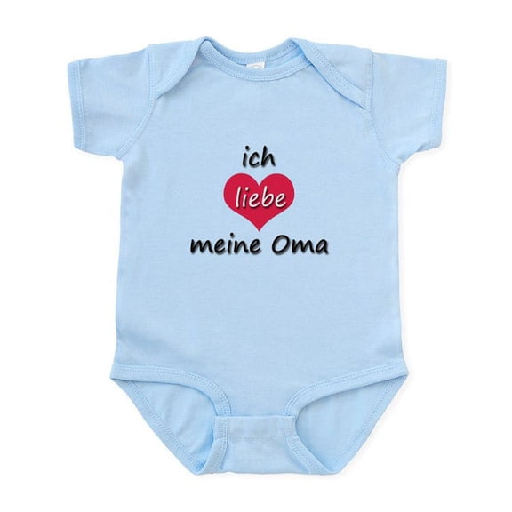CafePress - Ich Liebe Meine Oma I Love My Grandma In German In - Baby Light Bodysuit, Size Newborn - 24 Months
